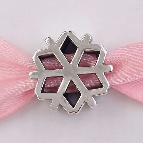 Polished Snowflake Charm - ONE (1) - Picture 3 of 13